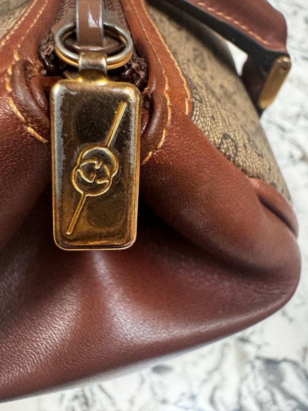 Price drop !!!!Vintage Gucci Micro GG Supreme canvas Boston bag - Picture 8 of 9